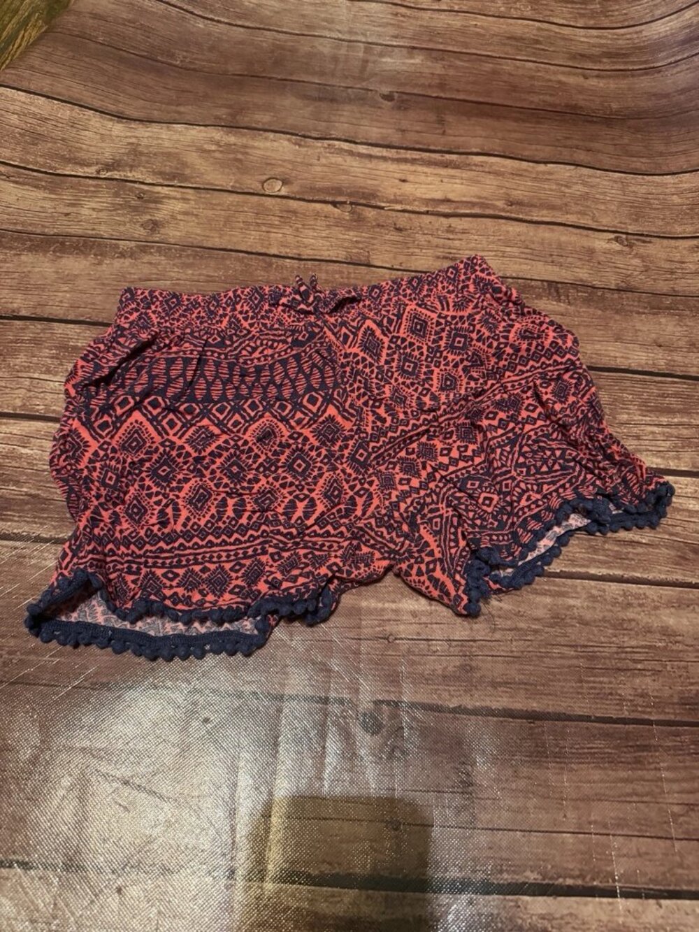 Girl’s Faded Glory Boho Abstract Tribal Geometric Shorts Large 10-12
